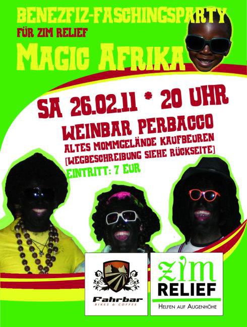 26. Februar: Benefiz Faschingsparty