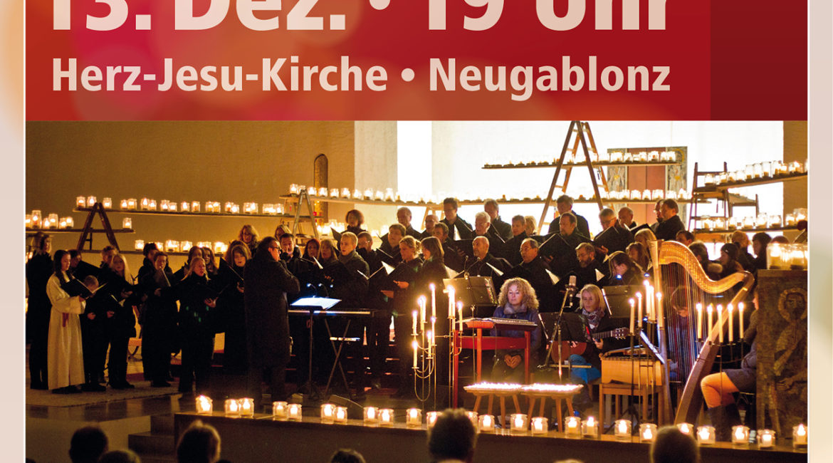 13. Dez.: Sankta-Lucia Lichterkonzert des A-Capella-Chors Neugablonz