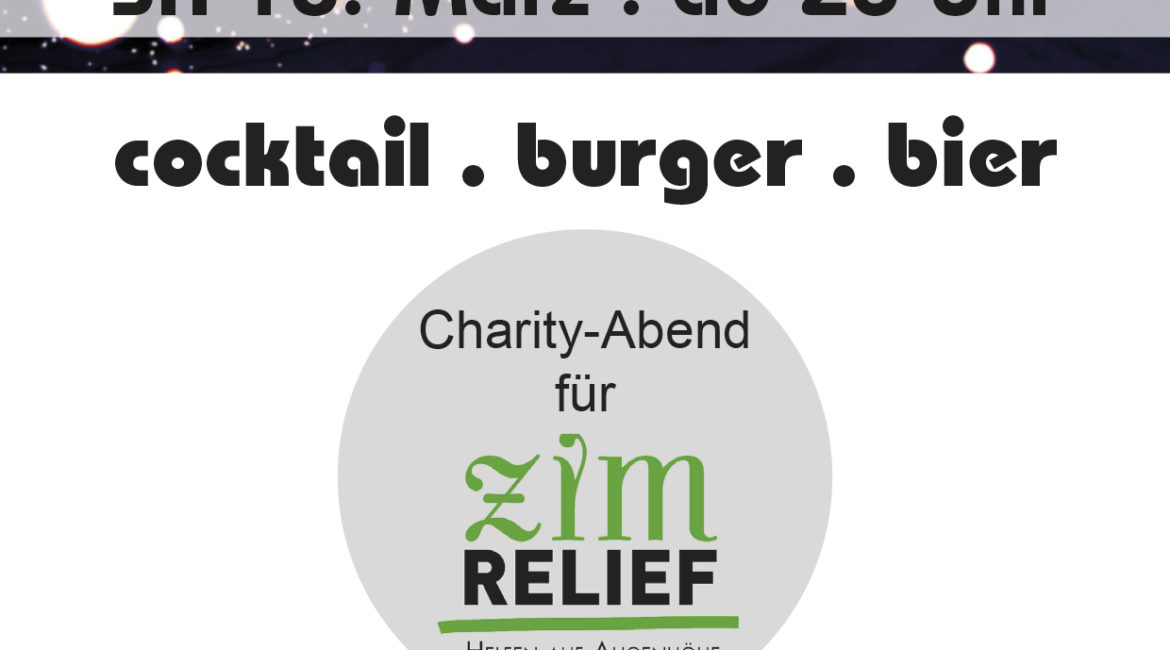 18. März: Charity Party im Café Neuner in Kempten