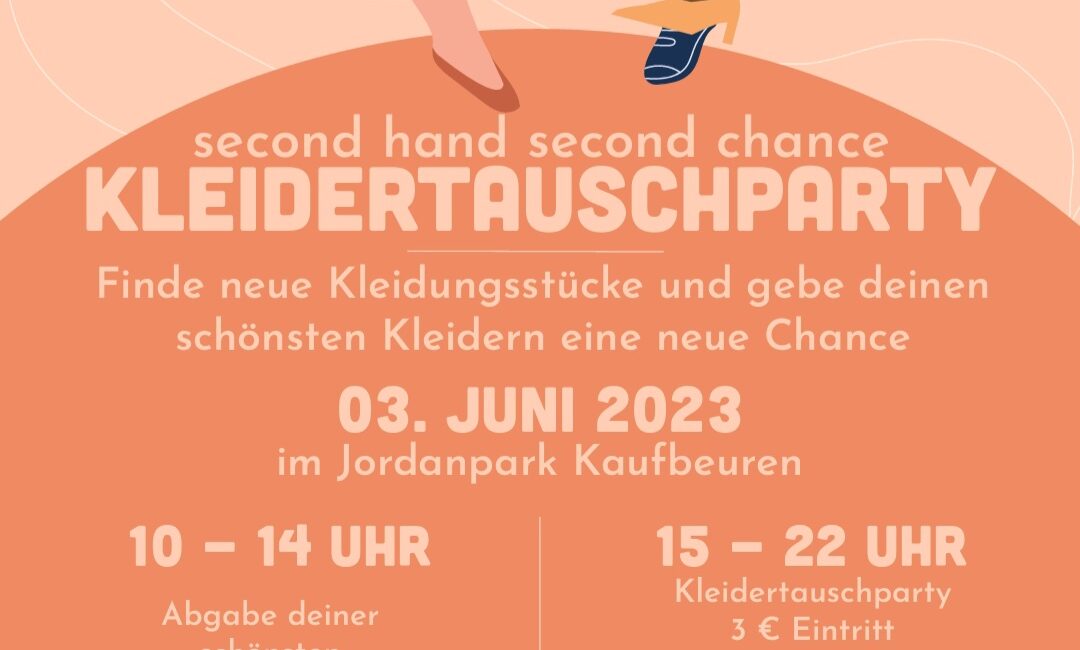 3. Juni: KLEIDERTAUSCHPARTY im Jordanpark zugunsten von ZimRelief